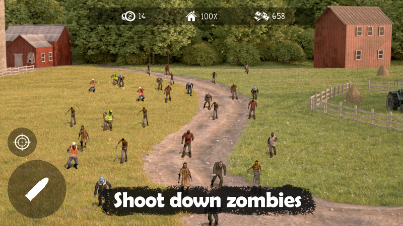 Shoot down zombies